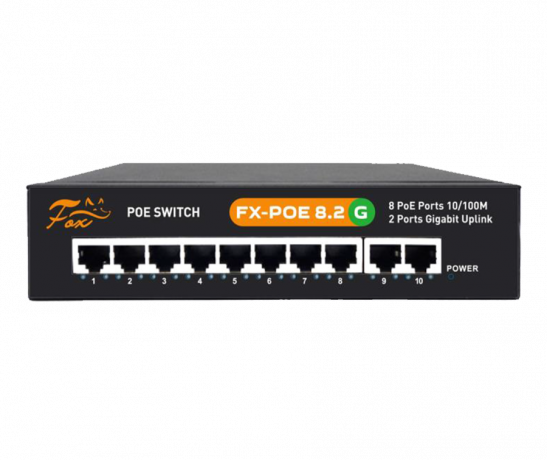 FX-POE8.2G 2*Gigabit Uplink PoE коммутато
