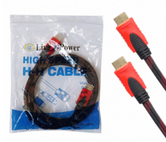 Кабель HDMI-HDMI M/M CCS (в оплетке) 10м (black - red)