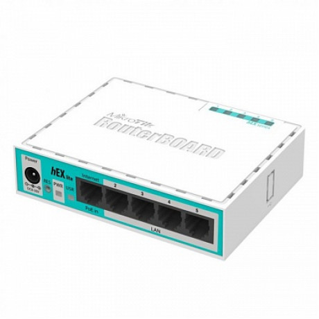 Mikrotik hEX lite, Маленький пятипортовый маршрутизатор в пластиковом корпусе..