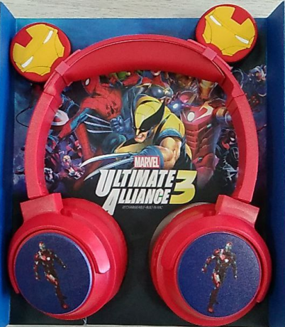 Беспроводные Наушники Marvel ВТ008 Bluetooth полноразмерные (iron man)