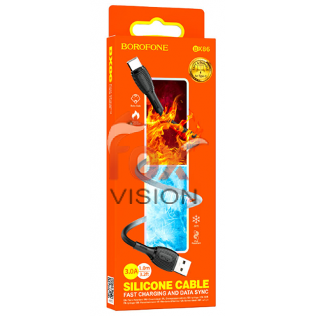 Кабель BOROFONE "BX86 Advantage" USB-Type-C 3 A белый 1 м