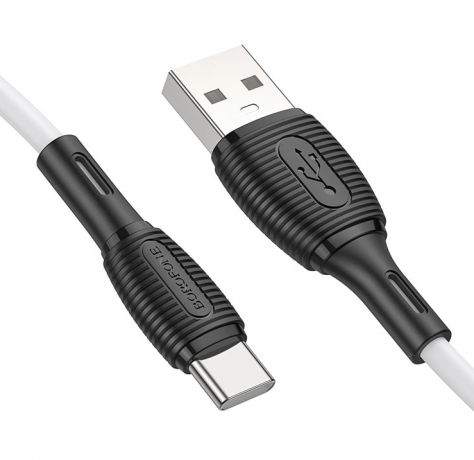 Кабель BOROFONE "BX86 Advantage" USB-Type-C 3 A белый 1 м