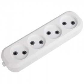 Колодка 4 гнезда без заземления Rexant