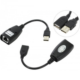 Удлинитель Cablexpert USB2.0 по витой паре, AM-AF/RJ45Fx2, до 30м, черн, пакет UAE-30M Удлинитель Cablexpert USB2.0 по витой паре, AM-AF/RJ45Fx2, до 30м, черн, пакет UAE-30M