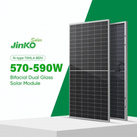Солнечная панель JINKO Tiger Neo 590W JKM590N-72HL4-BDV (DOUBLE GLASS) Солнечная панель JINKO Tiger Neo 590W JKM590N-72HL4-BDV (DOUBLE GLASS)